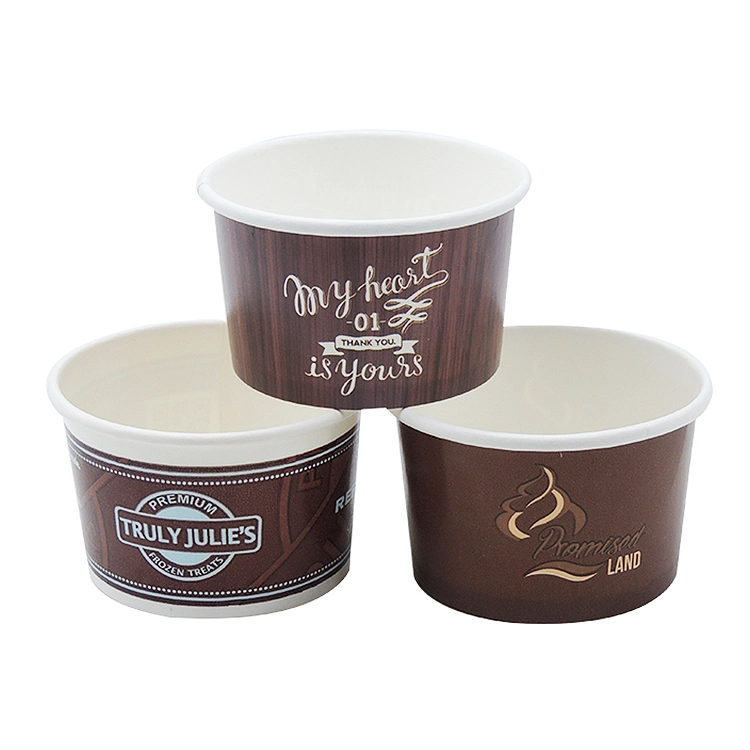 Paper Bowl for Ice Cream Ice Cream Paper Cup with Lids Paper Container for Ice Cream