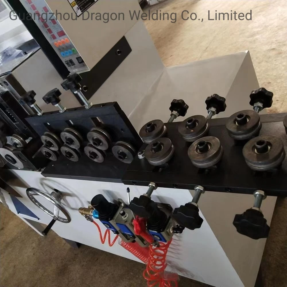 Ring Making and Welding Machine by Servo Motor Feeding, Gas-Liquid Pressurized Cylinder Cutting