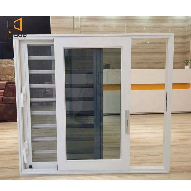 Modern Design Durable Aluminum Glass Shutter Window Sliding Window Shutter