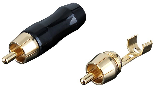 Copper Paint RCA Plug Connectors