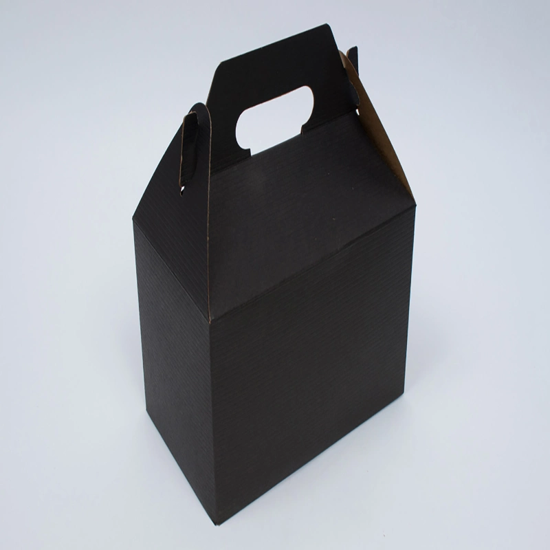 Boîte en papier cadeau sur mesure pour emballer des cupcakes, des bonbons et du chocolat. Verrou automatique au fond de la boîte d'emballage alimentaire.