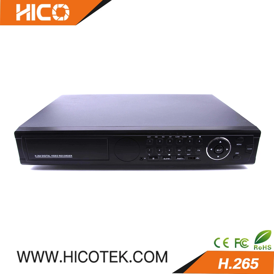 4X HDD SATA Huge Storage Hicotek High-End H. 265 Full HD 5MP Hybrid Ahd+Tvi+Cvi+ Network IP Camera DVR