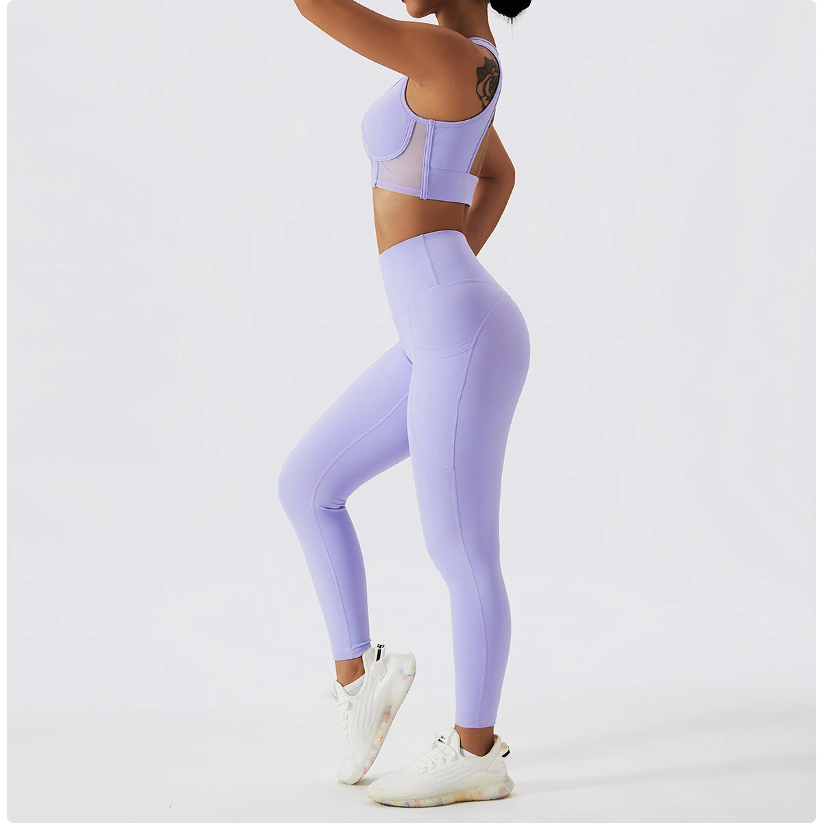 Women Outdoor Tight Sports Suit Women Yoga Suit Running Sexy Back Hollow out Fitness Yoga Wear