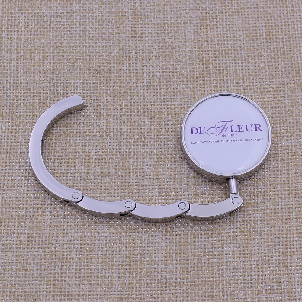 Printing Epoxy Logo Purse Hook with High quality/High cost performance Bag Hook Wholesale/Supplier Sale