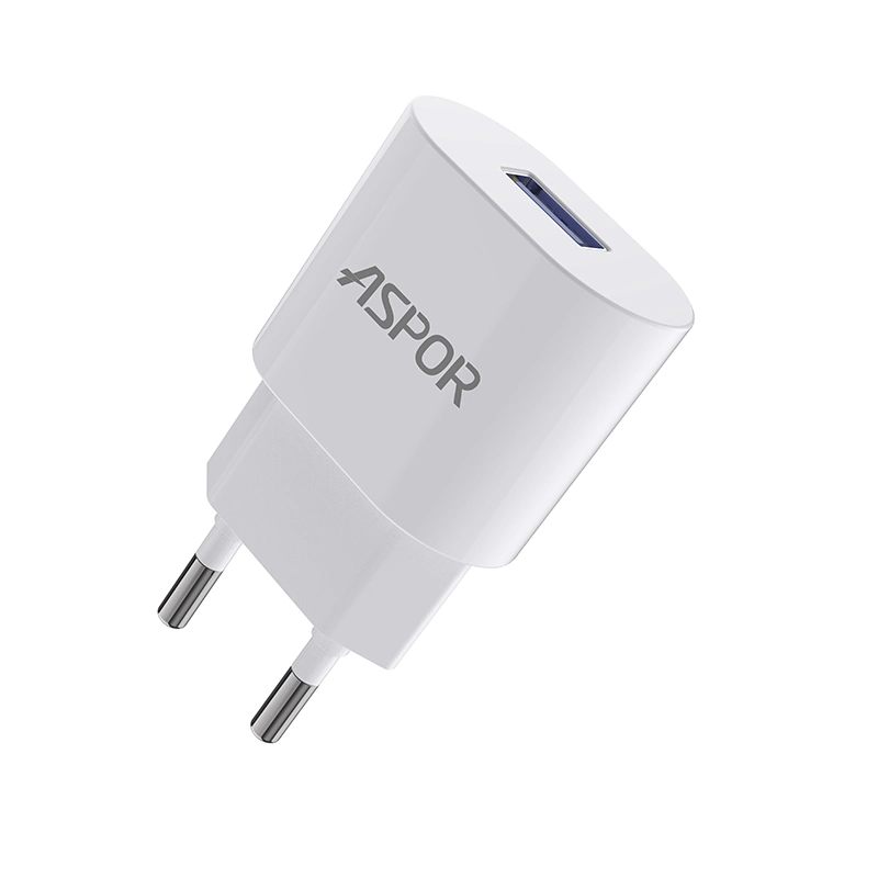 2.4A Iq Home Charger 1 USB Supply Phone Accessories Charging Mobile Charger Adaptor with UK, Us, EU Plug