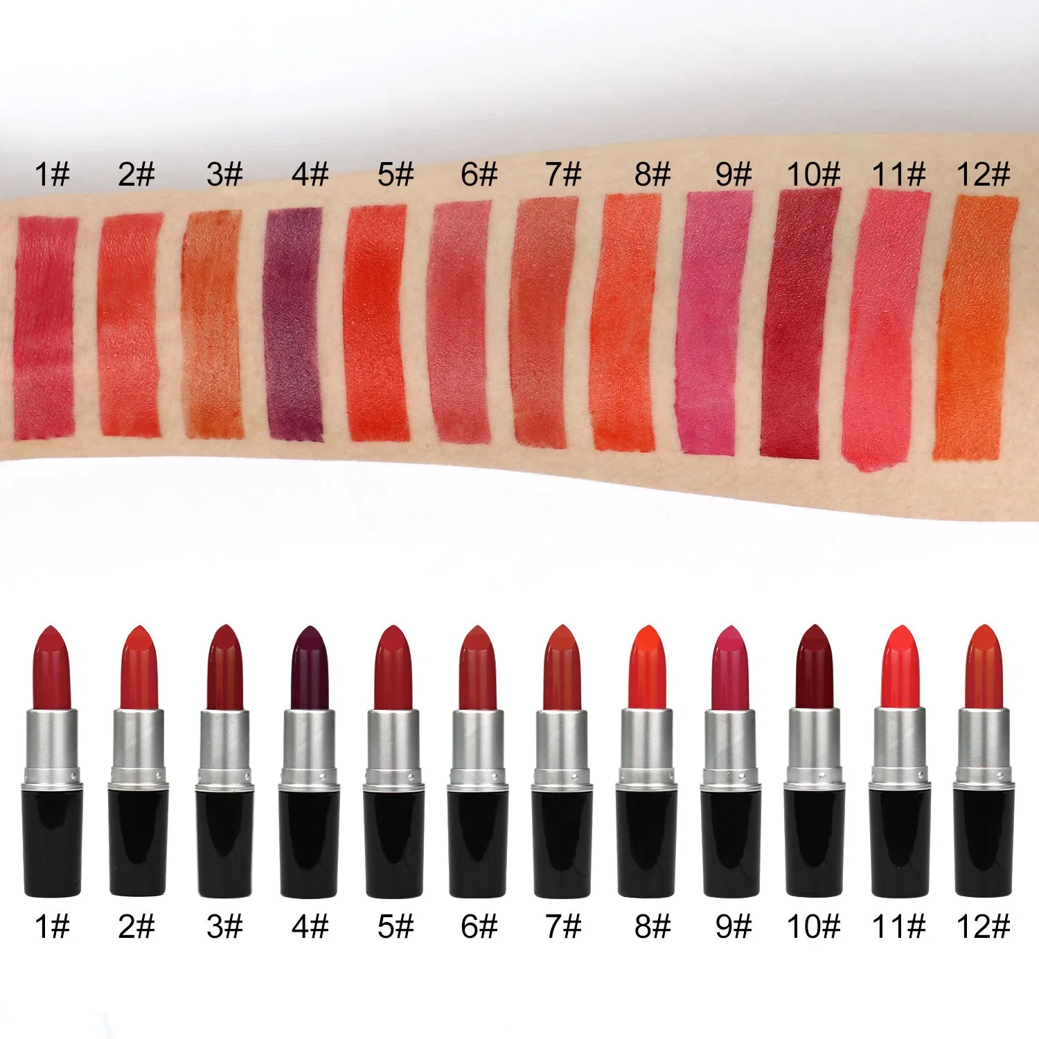 No Logo Cosméticos Mayorista/Proveedors Lipstick Nude Mate Lip Makeup Vegan Y crueldad libre