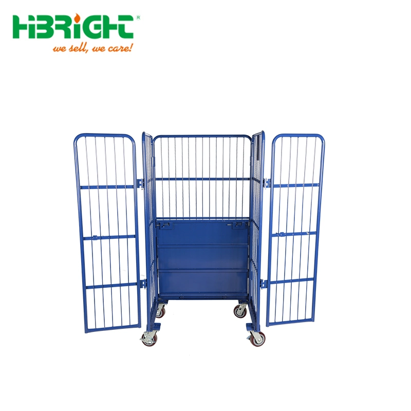 Foldable Cargo Storage Electrostatic Spray Wire Mesh Metallic Wire Mesh Trolley