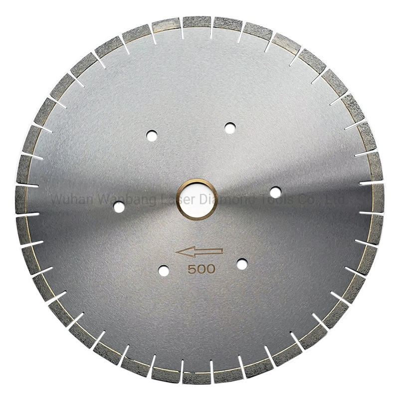 500mm 600mm High Frequency Brazed Diamond Circular Saw Blade for Granite Cutting