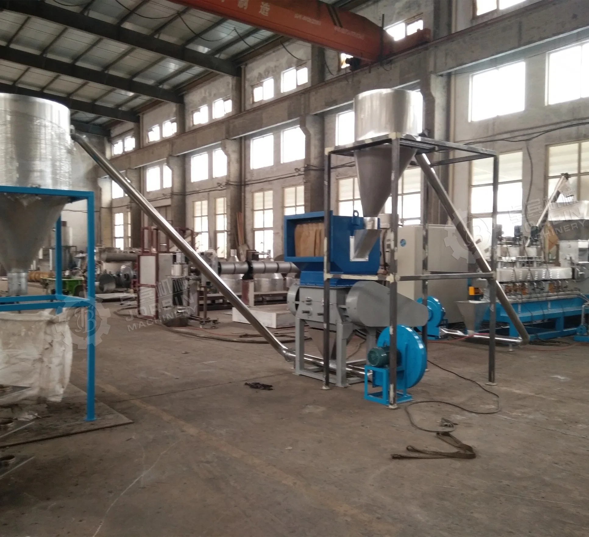 Wood Plastic PP PE PVC Compounding Twin Screw Extrusion Granules Making Machine