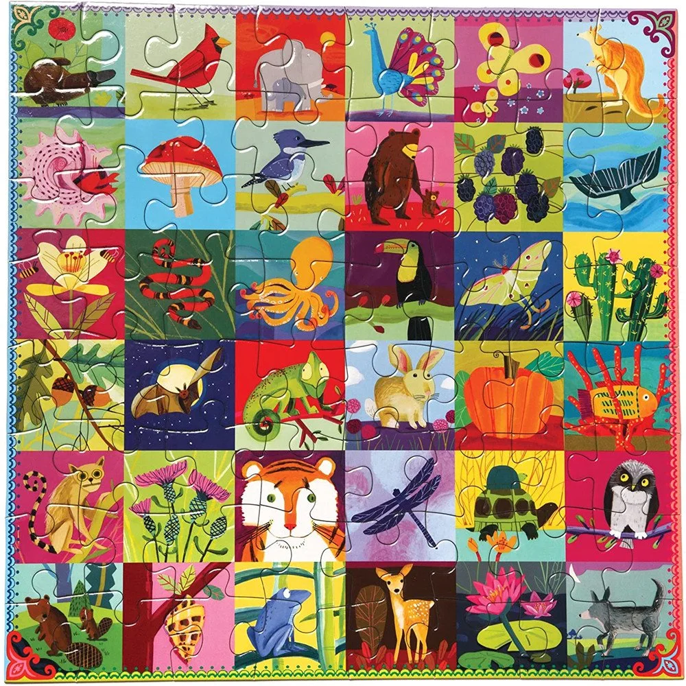 Animal Plant Paper Jigsaw Puzzle Games with Fun