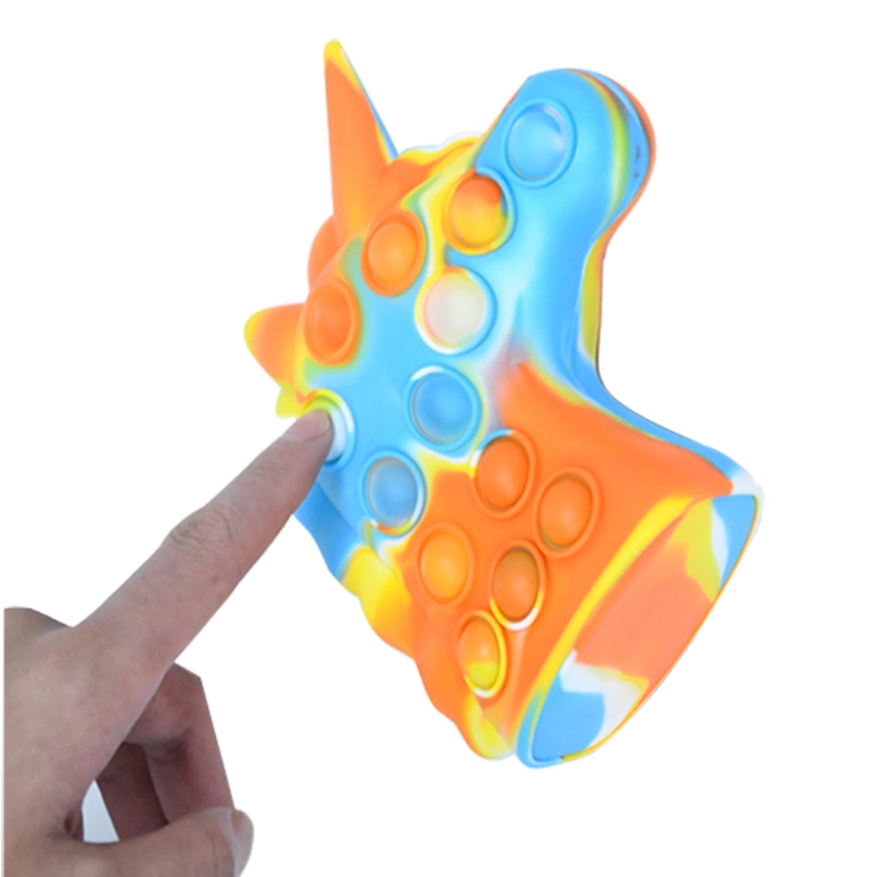 New Arrival Amazon Animals Stress Relief Toys Fluorescence Color 3D Unicorn Fidget Toy for Kids