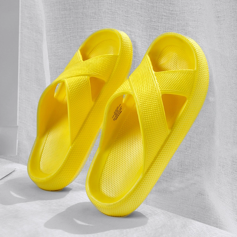 Big Size Comfortable Cushioning Waterproof Shower Slippers Bathroom Sandals Cloud Slides for Women and Men