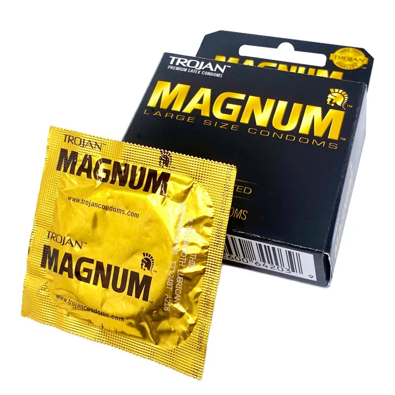 Trojan Magnum Large Size Lubricated Condoms - 12 Count Best Price 100% Orginal for a Secure Fit