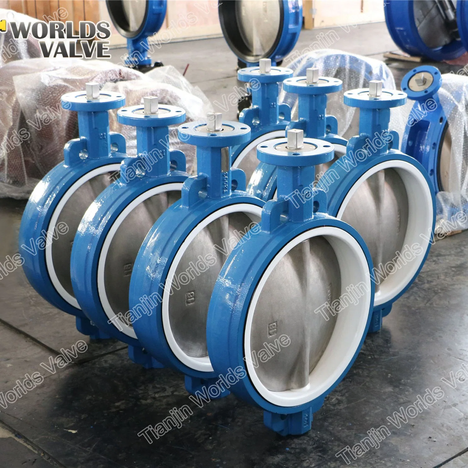 CF8 CF8m Disc PTFE Liner Seat Wafer Butterfly Valve One Piece Body