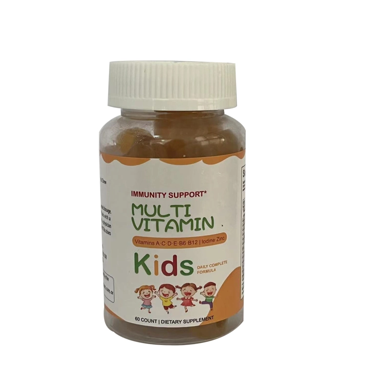 Etiqueta privada Suplemento de alimentos saludables Vegan 60 Gummies Multi Vitamina Niños Multivitamin Gumias