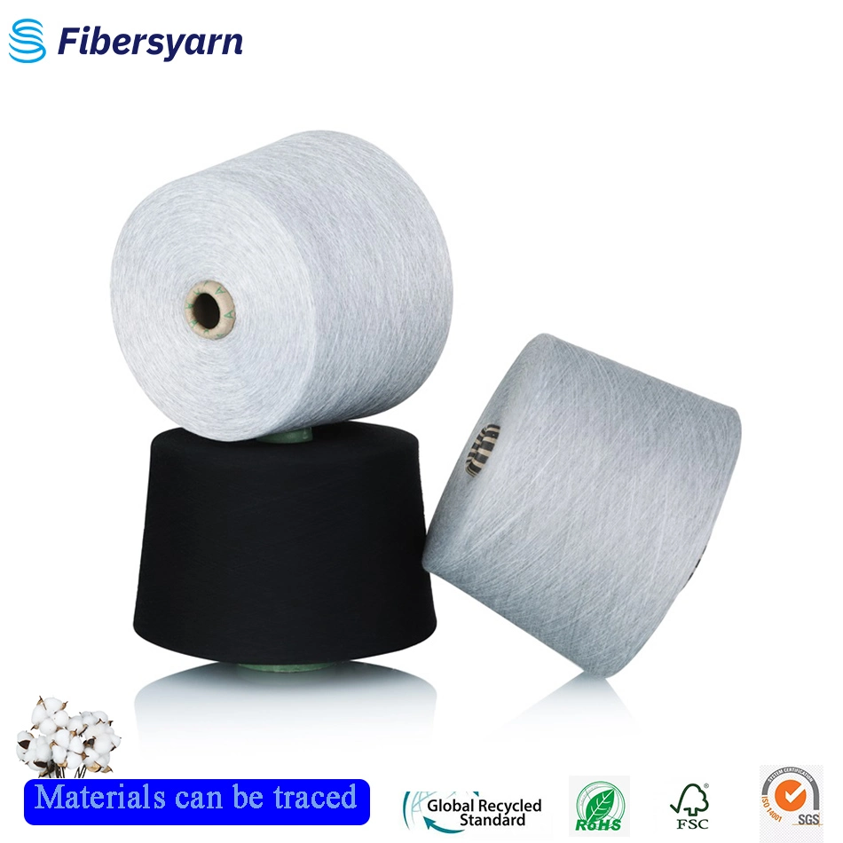 30s 100% Polyester Ring Spun for Knitting Compact Yarn with Strong Paper Cone