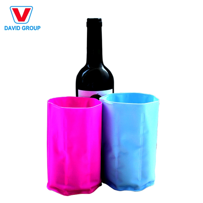 Individual Wine Beer Bottle Cooler Sleeve and Gel Pack Wine Cooler