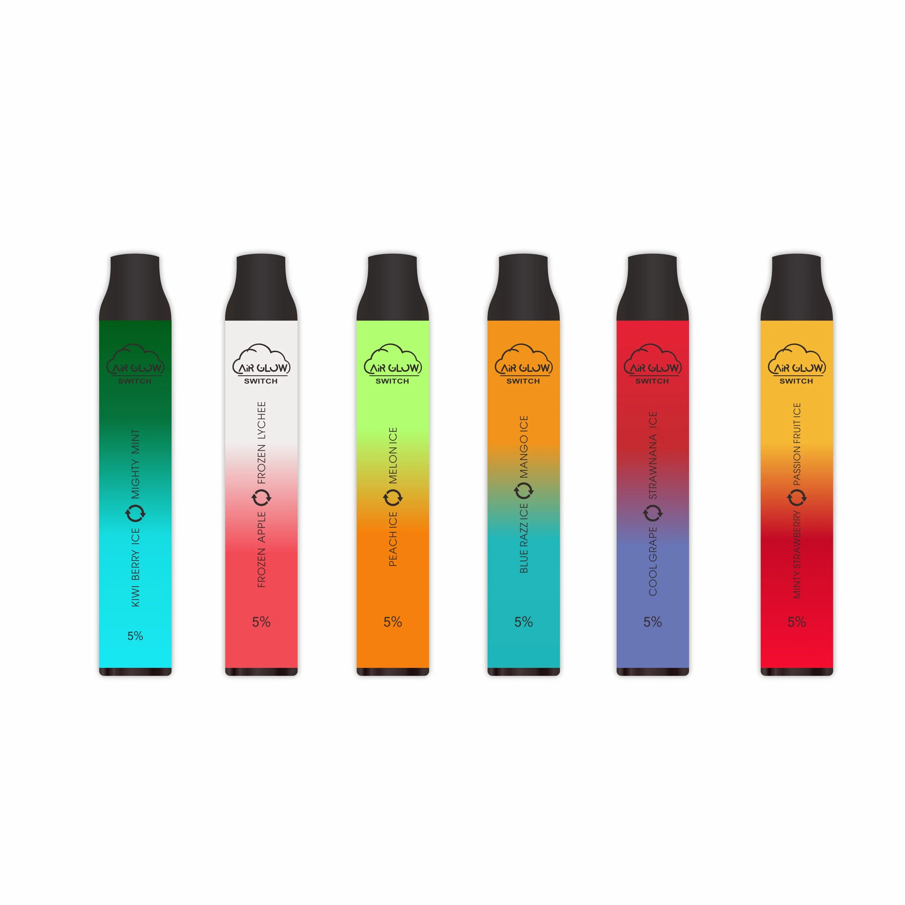 2021 Colored Smoke Cigarette Top Vapor Vaporizer Mini E-Cigarette