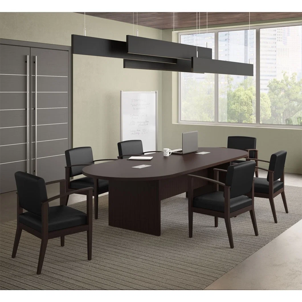 Artificial Marble Meeting Room Desk Conference Table Board Room Table Office Furniture with Chairs