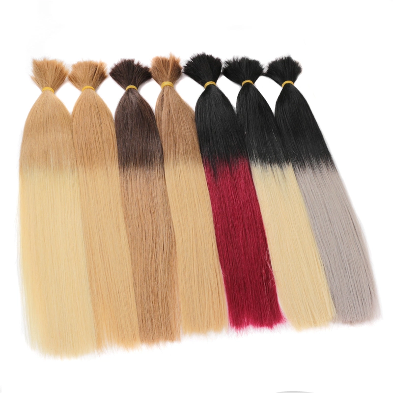 Wholesale/Supplier Price Cheap Natural Straight Bulk Human Hair for Braiding, 8A Grade Virgin Russian Human Hair Bulk