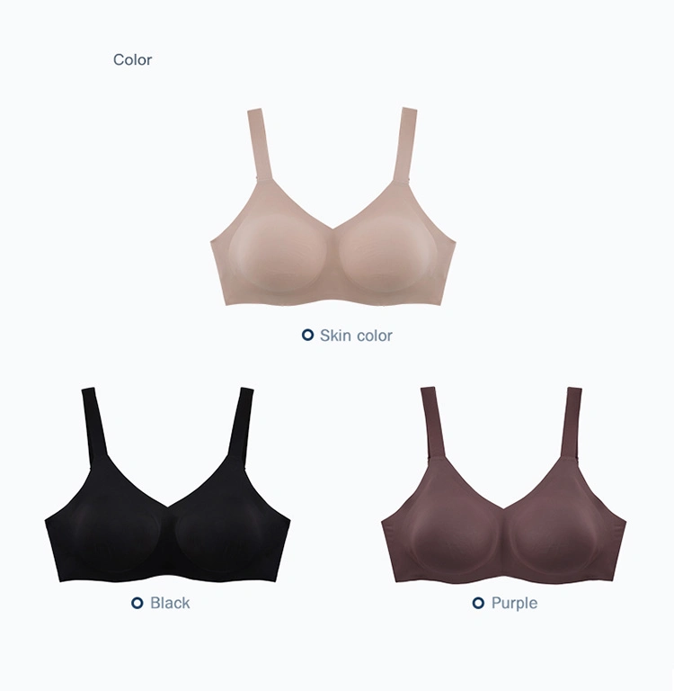 Good Quality Full Coverage Wire Free Underwire Clothing 36 Size Push-up Bra