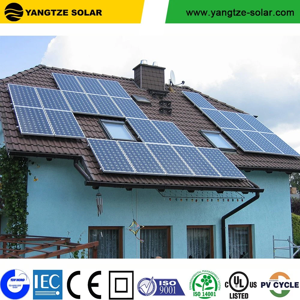 Yangtze 350W Poly Photovoltaic with Glass and Combiner Box for Home System