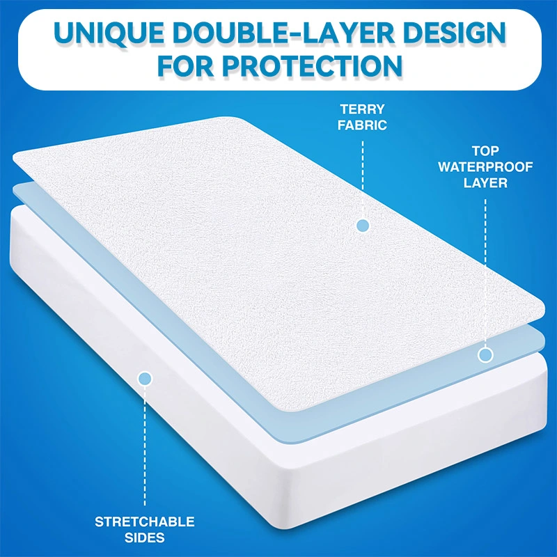 2022 Top Selling Quilted Mattress Protector Waterproof Mattress Covers