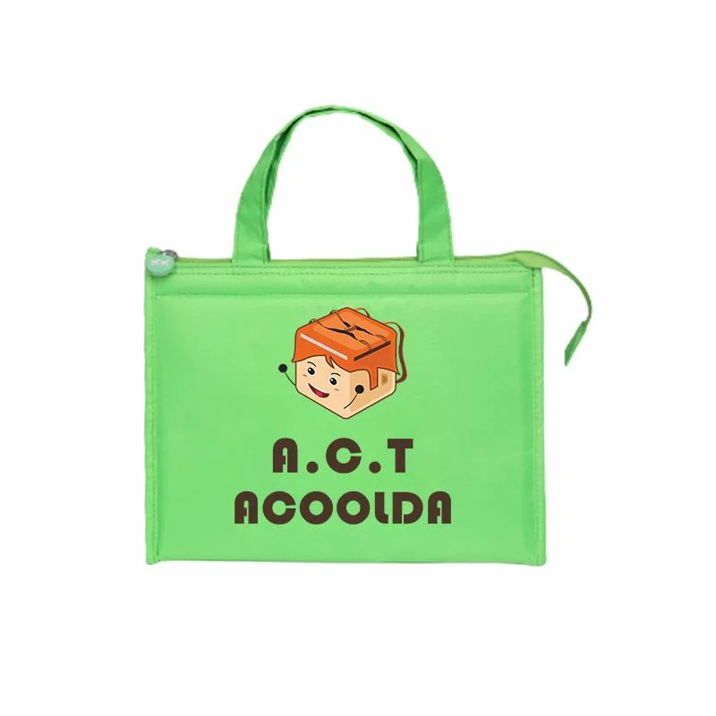 Custom Eco-Friendly Carry Packaging Lunch Bag Fast Food Pizza Delivery Colorful Shopping Fabric Wholesale/Supplier Tote Bag