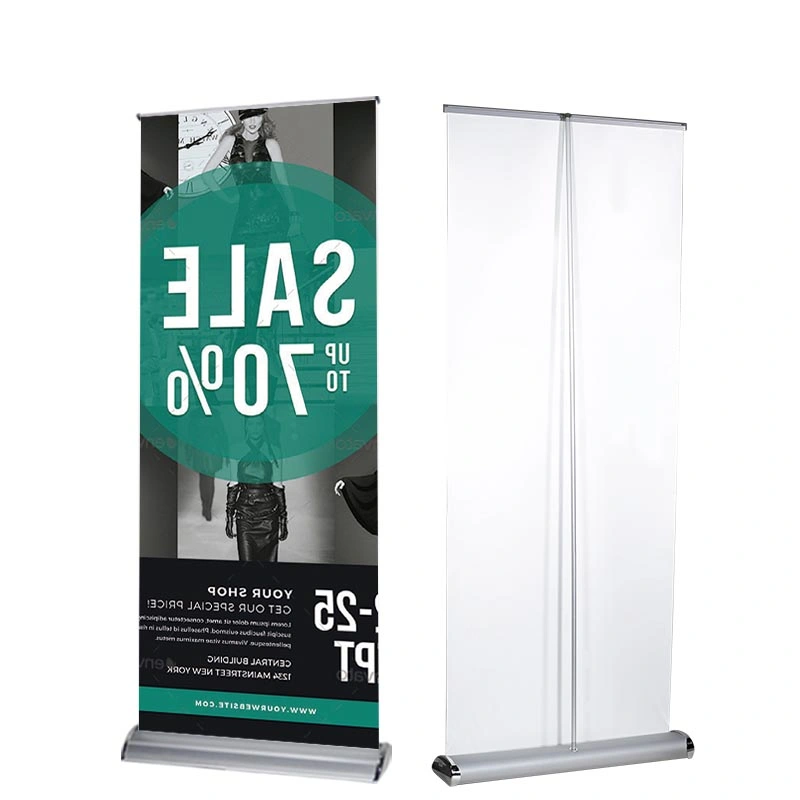 Portable Exhibition Kit with Modular Displays and Graphics Roll up Banner Stand