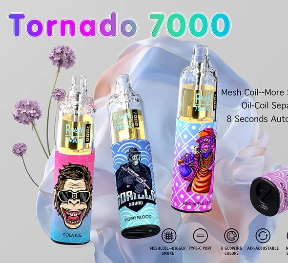 Randm Tornado 7000 puffs Airflow Control Disposable/Chargeable Vape Device оптом
