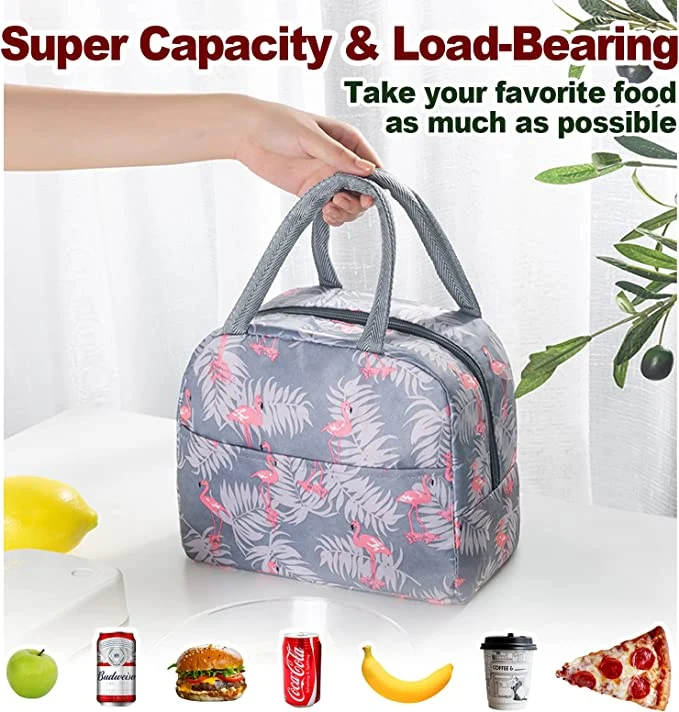 Leaves Insulated Lunch Bag for Women Men Reusable Waterproof Lunch Box Cooler Tote Bag with Pockets for Office Work, Picnic, School, Travel (leaf)