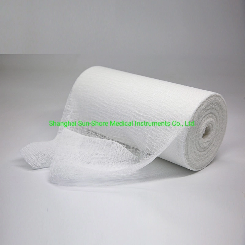 100% Cotton Fabric Medical Absorbent Hospital Use Gauze Roll