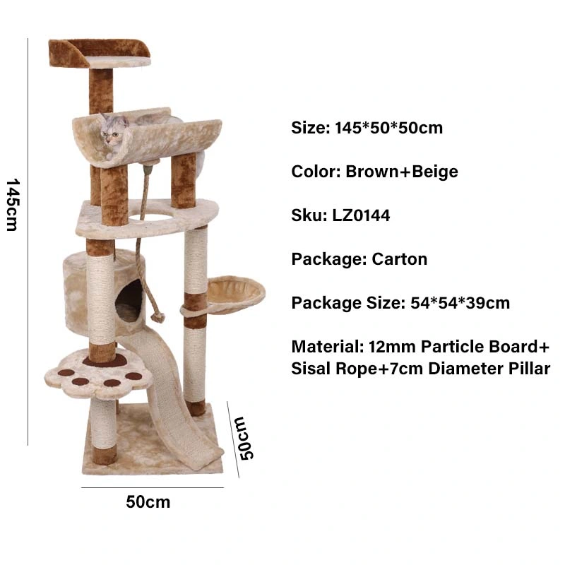 Paw Shaped Luxury Cat Scratcher Tree Cat Toy