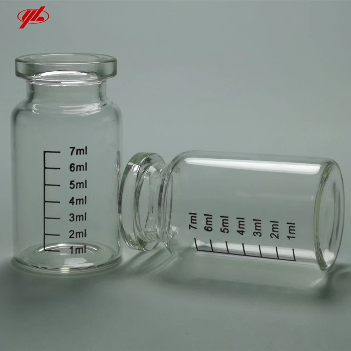 Glass Vial with Scale and Logo for Customized