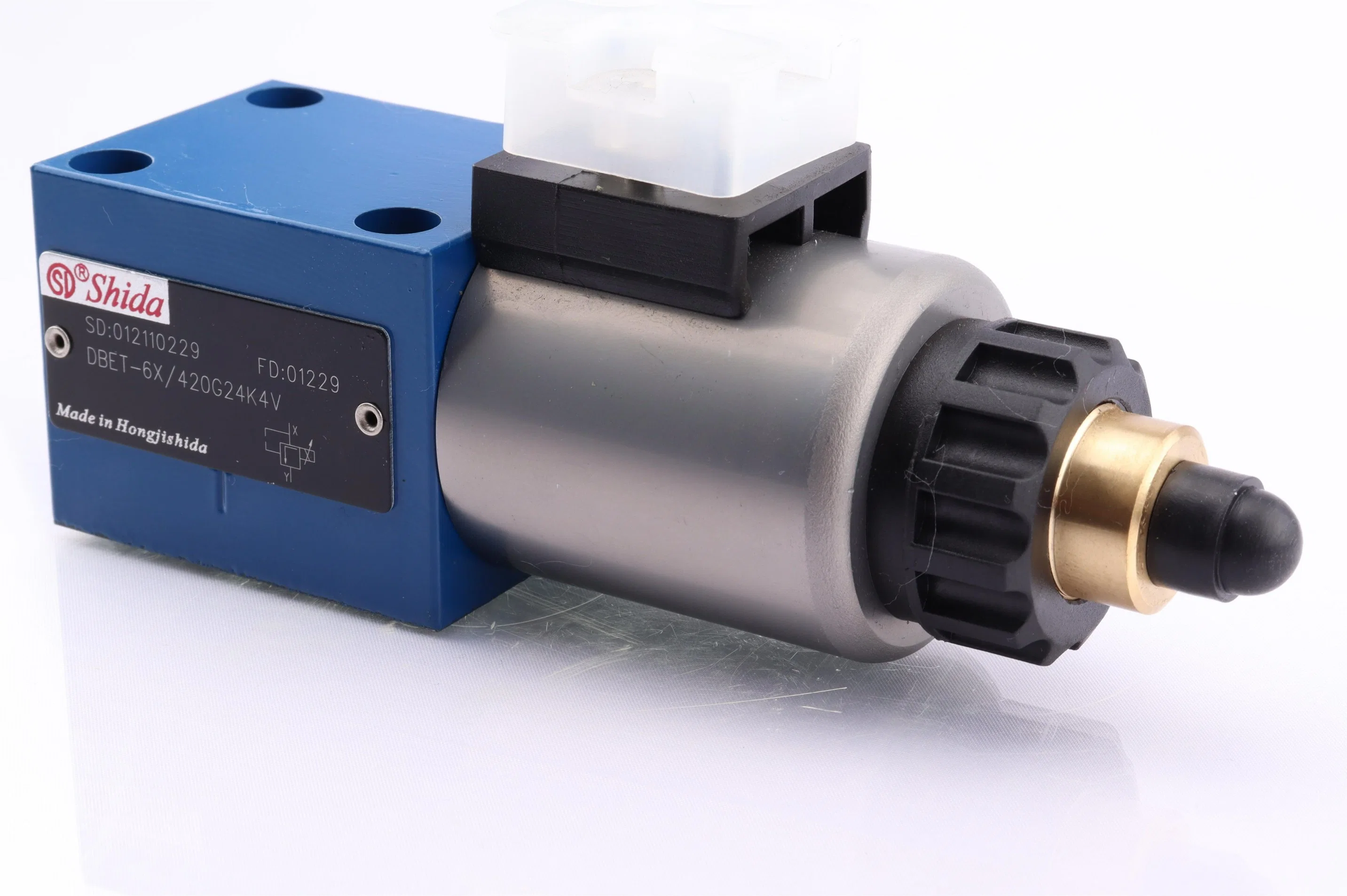 Dbet-6X Proportional Relief Valve (Integratedelectronics(OBE) with type DBETE: Little manufacturing tolerance ofthe command value pressure characteristic curve)