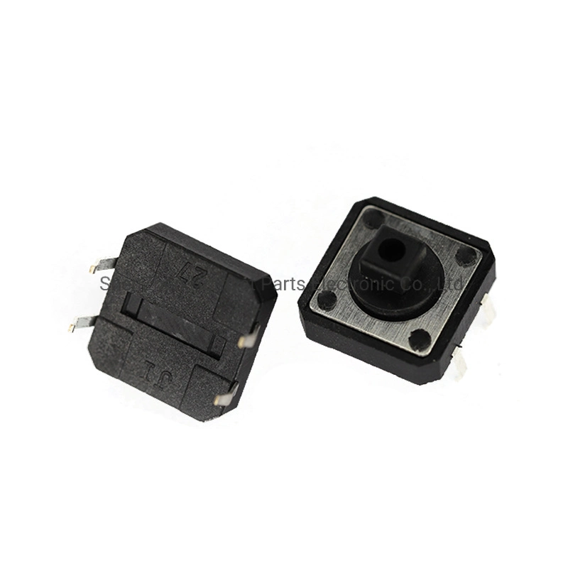 High Quality Tact Switch Supplier 12*12mm Square Button DIP Tht Snap-in Terminals Switch Tact Switch