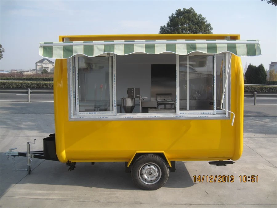 Carrinho de comida popular de triciclo elétrico pequeno móvel para venda