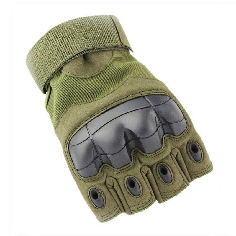 Half Finger Ruber Knuckle Protector Tactical Gloves CS Gloves