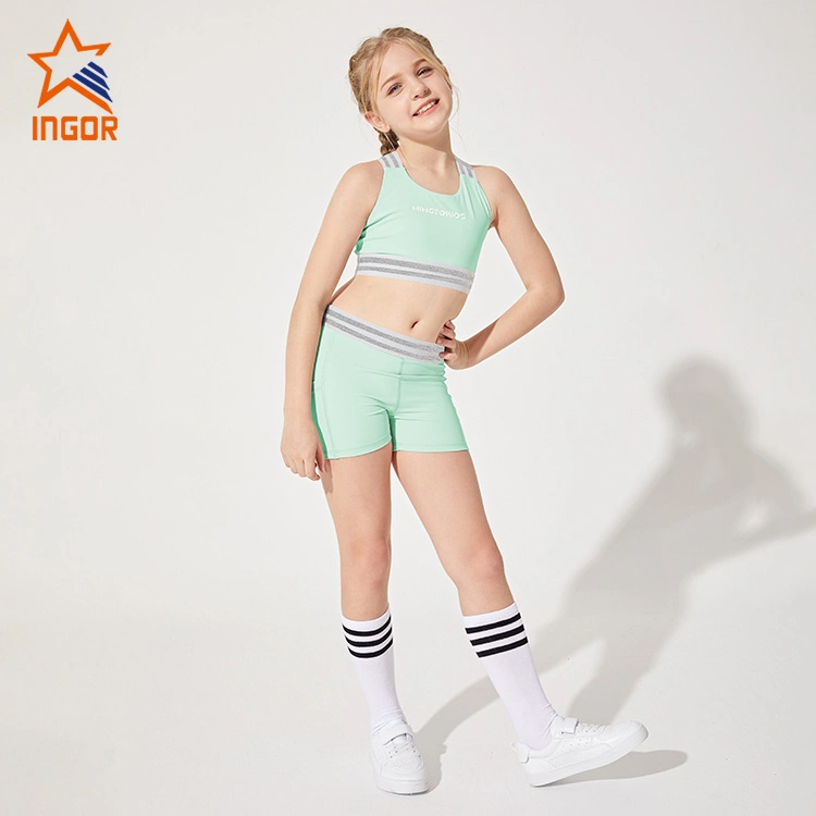 5%off Ingorsports Kids Clothing Cross Back Elastic Top & Two Side Pocket Design Short Children Sports Wear