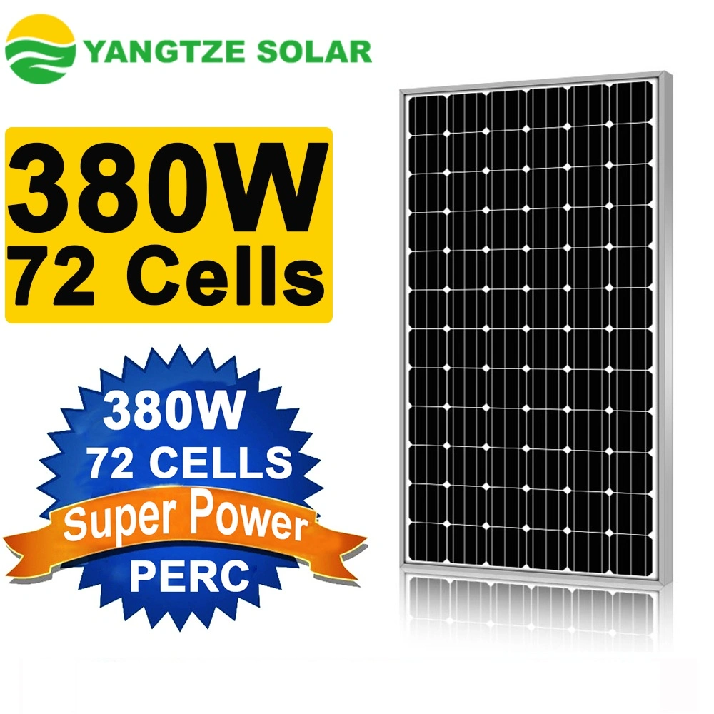 Yangtze Hotsale Jinko 72 cellules monocristallines 380W cellules Solar Panel Tuiles de toit