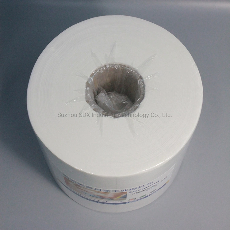 Lint Free 60GSM 30X50cm Grease Absorbing Industrial Blue Industrial Cleanroom Workshop Dust Free Cleaning Wipes Roll