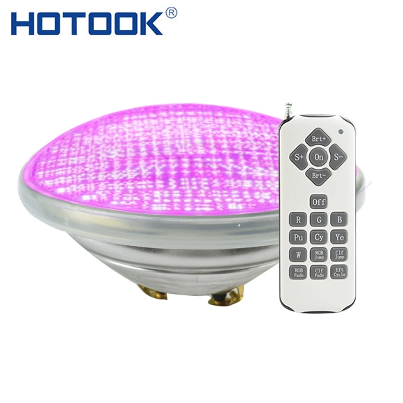 Hotook Glasmaterial 18W IP68 3 Jahre Garantie Terminal PAR56 LED-Poollicht Austausch