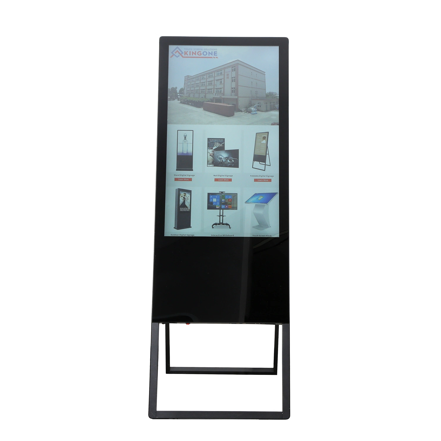 Standing Network Ad Player Digital Poster Folding LCD-Display