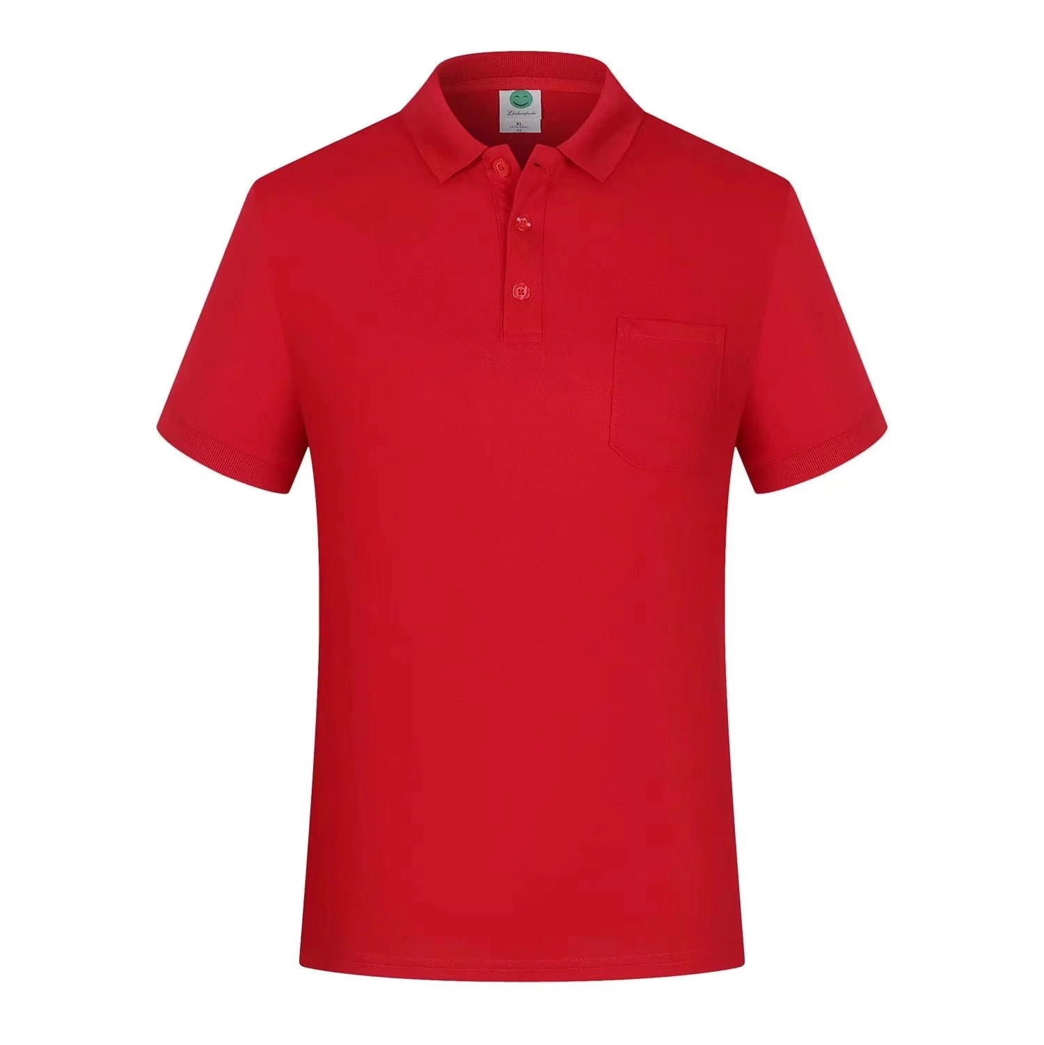Printing T-Shirt Work Clothes Unisex Polo Shirt with Pocket