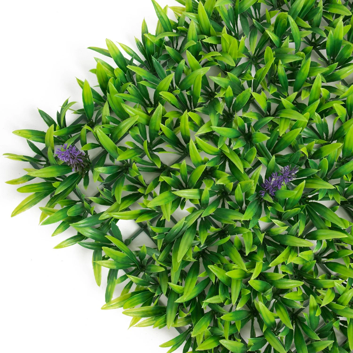 Mur d'herbe personnalisé pelouse panneau vert mur clôture artificielle bon marché Prix plastique vertical Vert fleur artificielle