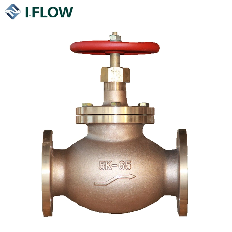 Marine JIS F 7351 Bronze 5K 65 Screw-Down Check Globe Valve