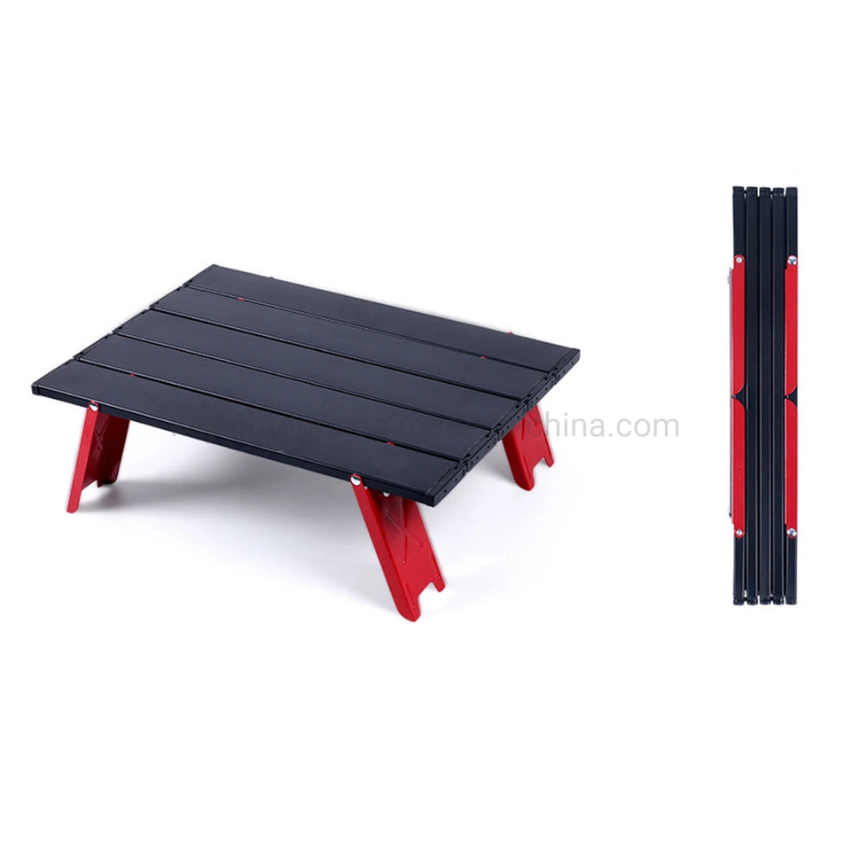 New Mini Portable Outdoor Aluminum Alloy Camping Garden Folding Table Furniture Household Bed Collapsible Computer Desk