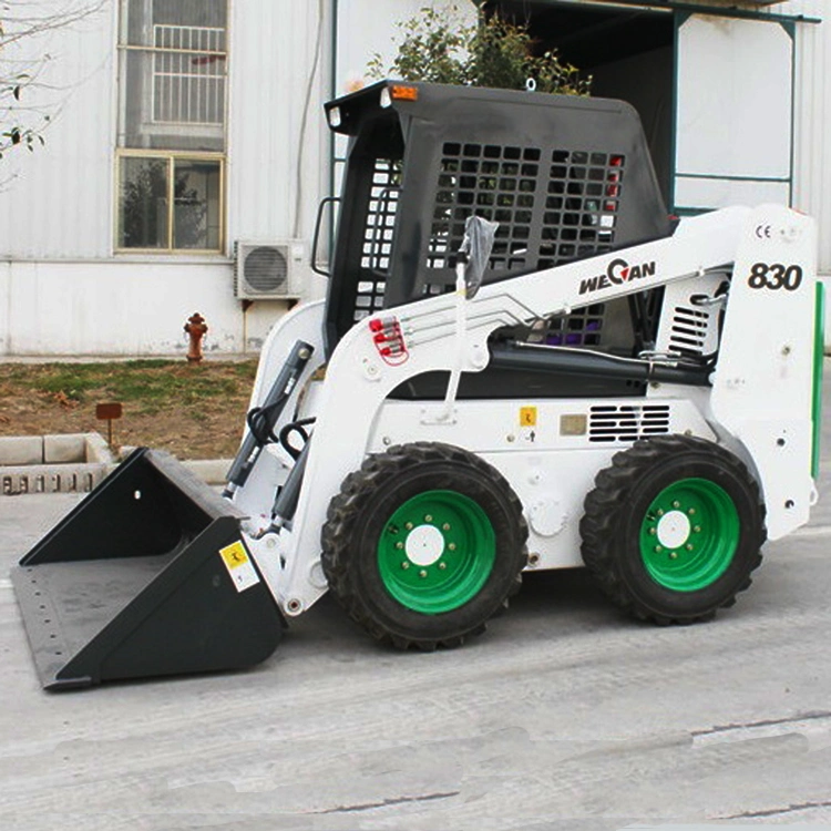 Wt830 Wecan 830kg cargadora de ruedas pequeñas Minicargador