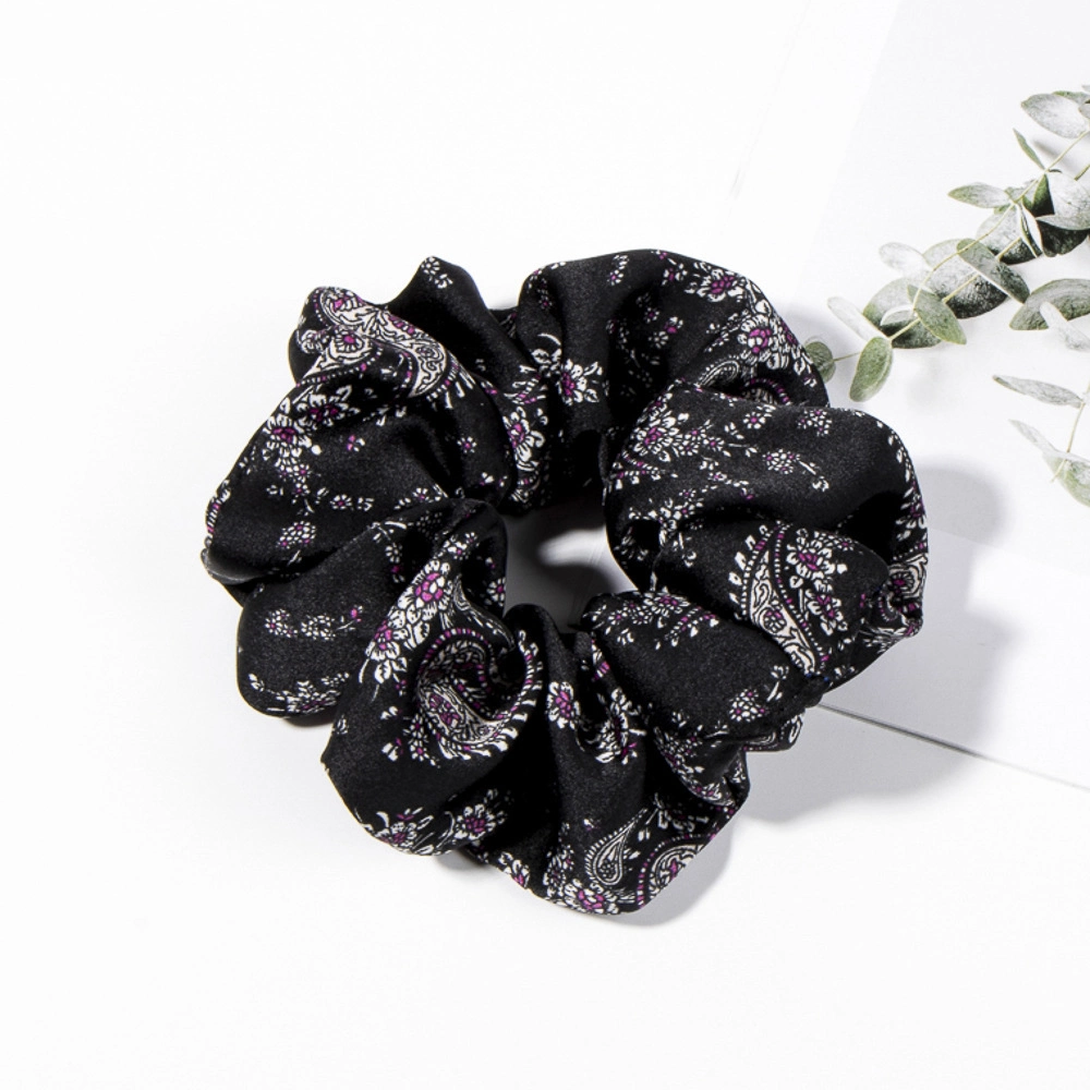 Chiffon Hair Rope Cashew Flower Print Fashion Hair Band Hair Accessories