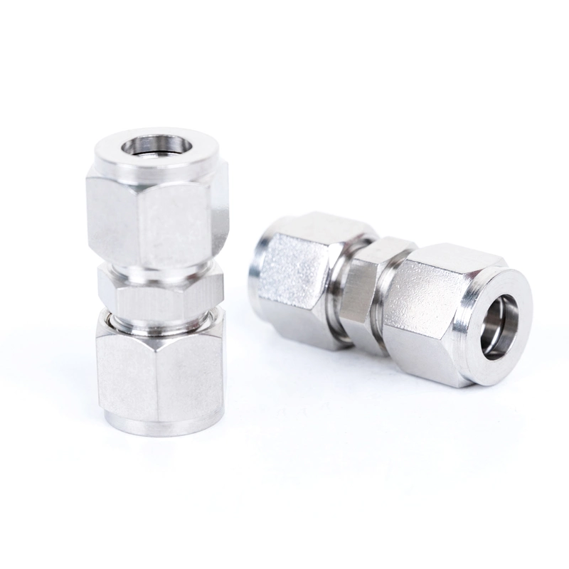 Compression Connectors Stainless Steel 304 Tube Fitting Equal Tee Fitting Union